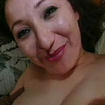 Brunette with big bush enjoys double penetration