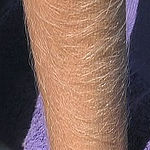 Check out the lovely golden hair on this girl's arms