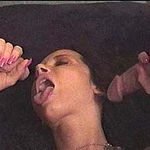 Two cocks in shaved pussy