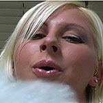 Hot young wife blow bubbles and gets horny