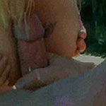 Poolside fuck time with big titties blonde lady