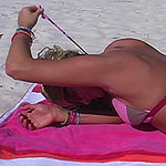 Abby in the sand dreams of sex