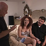 Mrs Moreno swallows his sticky jizzload