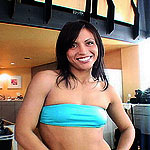 Tight asian pussy snuggles huge cock