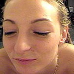 Small bodied stripper takes cock deep in her throat