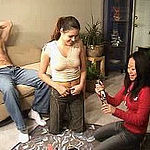 Guy fucks a pair of dumb ass chicks