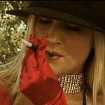 Smoking poolside before sex with her friend