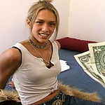 Brunette French nymphet intensely banged by two dicks