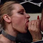 Nasty babe loves sucking on big sturdy cock