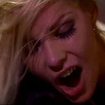 Nasty blonde bitch in intense orgy pumping thrill