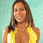 Latina hottie watches stiff cock drill her pussy from behind