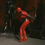 Latex girl with big tits and nice ass