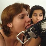 Super sexy hotties sharing cocks in their mouth