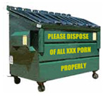 please dispose of xxx porn properly